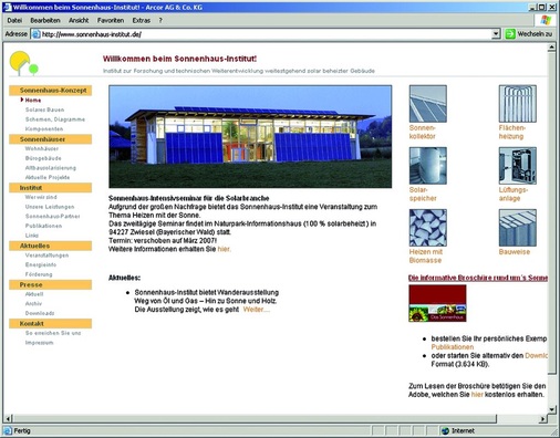 Das Sonnenhaus-Institut bietet Alternaiven zum konventionellen Passivhaus-Konzept: www.sonnenhaus-institut.de