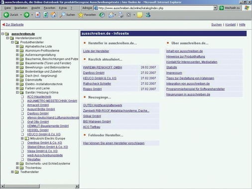 Ohne Texte ist ein AVA-Programm wie ein Auto ohne Benzin: Online-Datenbanken oder Hersteller-Adressen gehören zu den „Tankstellen“.