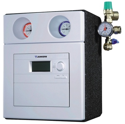 Junkers: Solarstation „AGS“, hier mit integrierter Solarregelung.