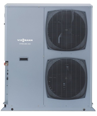 Viessmann: Kaltwassersätze Vitoclima 200-C mit bis zu 75 kW Kühlleistung für bis zu 30 Inneneinheiten. - © Viessmann Werke
 Viessmann: Kaltwassersätze Vitoclima 200-C mit bis zu 75 kW Kühlleistung für bis zu 30 Inneneinheiten.