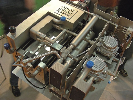 Diesel-Brennstoffzellengerät von Nordic-Power. Die Marktreife soll in etwa drei bis vier Jahren erreicht werden.