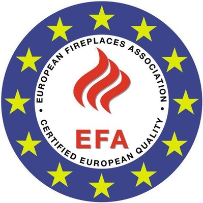 Qualitätssiegel der Europäischen Feuerstätten Arbeitsgemeinschaft EFA.