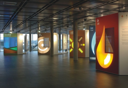 Im Erdgeschoss der Viessmann Akademie. Zeigen, mit ­welchen Lösungen die Herausforderungen der Zukunft angenommen werden können.