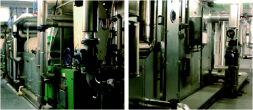 Alte und neue Lüftungstechnik. Allein die deutlich unterschiedliche Temperatur in den Zentralen zeigt die Energieeffizienzunterschiede an. - © JV

