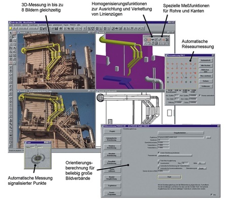 Auch komplexe technische Anlagen lassen sich mithilfe der Fotogrammetrie präzise dreidimensional erfassen.