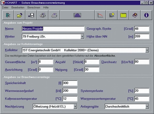 Auslegungs-Assistenten helfen Schritt für Schritt bei der Definition der Anlagendaten.