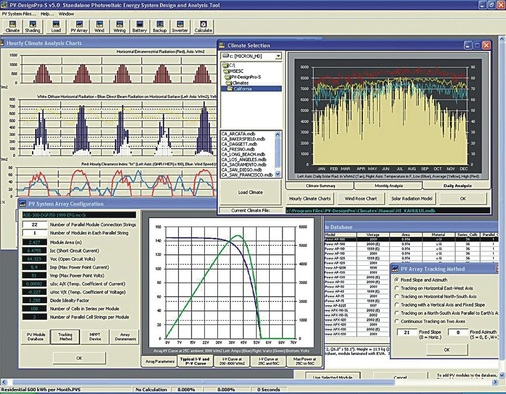 Aktuelle Klima- und Komponentendatenbanken sind das A und O professioneller PV-Auslegungs- und Simulationsprogramme. - © PV DesignPro
