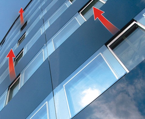 Bei einem Fenster mit integrierten Sensoren könnte beim Öffnen des Fensters zum Lüften automatisch die Heizung heruntergeregelt werden.