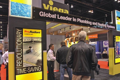 Viega sorgt derzeit mit dem Gebäudetemperiersystem “Climate Mats“ in den USA für Furore. Das im Wal-Mart Supercenter in Las Vegas eingebaute “Radiant Cooling-System“ gilt derzeit als Inbegriff für hochwirtschaftliches und energiesparendes Bauen nach LEED-Kriterien.