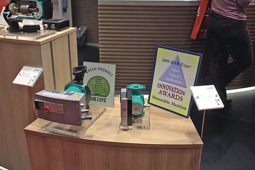 Die Pumpen von Wilo gelten in den USA schon wegen ihrer Farbe als wirklich “grüne“ Technik.