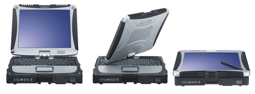 Der Trick mit dem Dreh: Convertible-Modelle lassen sich wahlweise als normales Notebook und als Tablet-PC nutzen. - © Panasonic
