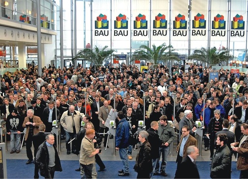 Die nächste BAU in München findet vom 17. bis 22. Januar 2011 und die nächste ISH in Frankfurt vom 15. bis 19. März 2011 statt. - © P. G. Loske / Messe München
