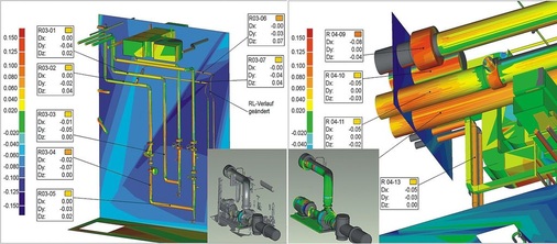 Per „As-Built-Dokumentation“ lassen sich Abweichungen gegenüber der Planung überprüfen und die Montage- und Ausführungsqualität kontrollieren. - © Unison Engineering
