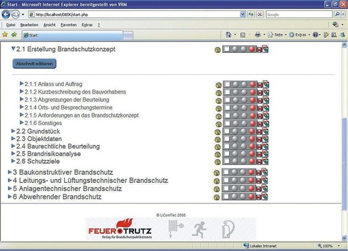 Das automatisch generierte Musterkonzept wird anschließend individuell angepasst. - © Feuertrutz GmbH
