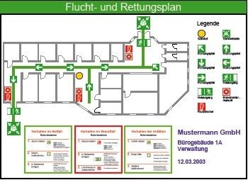 Normgerechte und aktuelle Flucht- und Rettungswegepläne können Leben retten. - © Forum-Verlag
