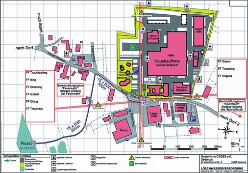 Auch Feuerwehrpläne gehören zum Leistungsumfang von Brandschutz-Programmen. - © CS-Fire
