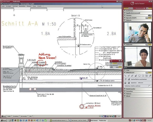 Dank diverser Markierungs- und Notizfunktionen weiß der Projektpartner am anderen Ende der Leitung sofort, worum es geht.
