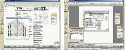 Texte, Bilder, Zeichnungsausschnitte oder Dateien können parallel zur Besprechung ausgetauscht werden.