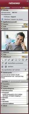 Alles im Griff: Eine ausblendbare Bedienleiste enthält alle wesentlichen Steuerungsfunktionen:
