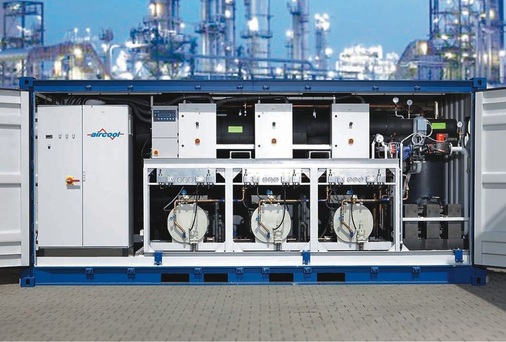 Bild 2 Aircool-Tiefkälteaggregat bis —45 °C (aus einem anderen Referenzprojekt).