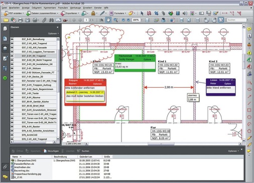Für das papierlose Korrigieren oder Kommentieren von 2D-Plänen oder Dokumenten hat sich PDF längst etabliert