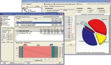 Bauteilkataloge und -daten sowie Analysen können direkt aus allen Planungsunterlagen aufgerufen werden.
