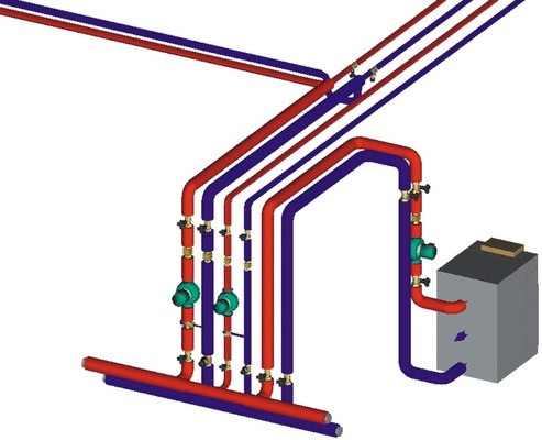 3D-Rohrnetzberechnung.