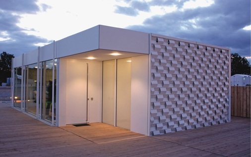 Das Rosenheimer Solar-Passivhaus beim Solar Decathlon Europe.