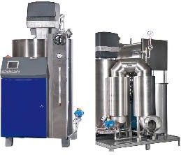 Jumag-Dampferzeuger… …mit nachgeschaltetem Economiser zur Restwärmenutzung aus dem Abgas