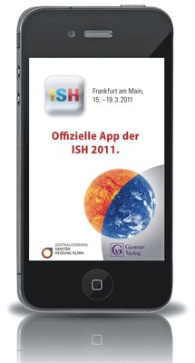 Kennt die ISH besser als der Messedirektor! Um Fachbesuchern die ­Orientierung zu erleichtern, gibt es eine offizielle ISH-App. Smartphone-Nutzer können mit der kostenlosen ­Applikation ihren ­Messebesuch über GPS-Ortung mobil steuern. Die ISH-App führt auf der kürzesten Route von Aussteller zu Aussteller. www.ish2011.com/app - © ZVSHK
