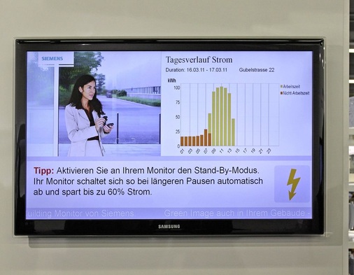 Die Darstellung der Energieverbräuche und des CO2-Fußabdruckes eines Gebäudes soll die Nutzer künftig stärker zum Energiesparen motivieren.