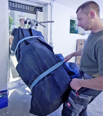 Abb. 2 Das besondere Merkmal des Flexsave-DuoSolarspeichers ist die einfache Einbringung.