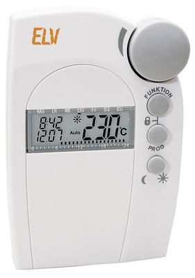 Abb. 4 Raumregler vom FHT 80B: Stellrad und Messfühler sind vom Antrieb zur individuellen Positionierung getrennt.