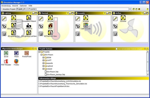 Abb. 2 Simulations­programme können Gebäude umfassend und unter mehreren Gesichtspunkten im Detail untersuchen (Bild: ALware Simulation-Manager).