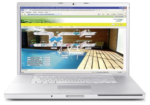 Die webbasierte und Windows-kompatible CentraLine-Bediensoftware Arena für das Management von HLK-Anlagen ermöglicht Fernzugriffsoptionen, Alarmfunktionen sowie die Verwaltung von mehreren Liegenschaften. Über die Konfigurationssoftware Coach können die grafischen Segmente in 3D-Ansicht und animiert dargestellt werden. - © SRU / CentraLine
