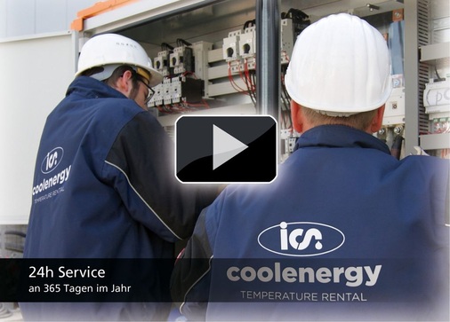 Abb. 2 Seit einigen Wochen ist CoolEnergy auch mit mobiler Kälte im „bewegten Bild“ unterwegs. Auf YouTube finden sich Videos zu Einsatzorten und zur Installation: www.youtube.com/CoolEnergyRentals