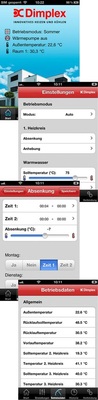 Abb. 10 Dimplex-HeatPumpApp zur Fernbedienung und Überwachung einer Wärmepumpe über iPhone und iPad. „Die ‚Digitalen Natives‘ werden die ‚Digitalen Migranten‘ verdrängen.“