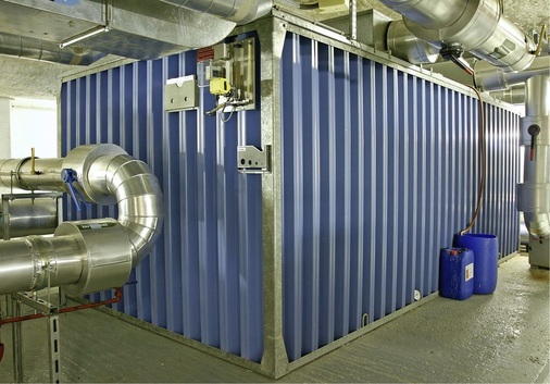 Abb. 11 Eisspeicher bieten sich an, um fluktuierende Stromangebote wirtschaftlich zu nutzen oder Abschaltleistung zur Verfügung zu stellen, wie hier in einem Krankenhaus in Paris.