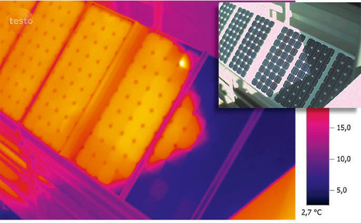 Abb. 11 Nicht immer sind Verschattungen so ­einfach zu erkennen wie auf dieser Kombination von IR- und ­Digitalbild.