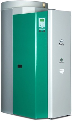 5 Am Pufferspeicher montierter Dachs Stirling

SE. Wer sich ein Stirlingmotor-Heizgerät anschafft,

darf keine Gelddruckmaschine erwarten. “Kunden

wollen so eine Anlage, unabhängig von der Wirtschaftlichkeit“,

sagt Jochen Senft von SenerTec.