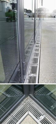 Abb. 2 Niveaugleicher Übergang an der Fassade der NRW-Bank Münster.