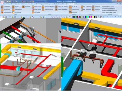 Abb. 3 Auch wenn 3D-Visualisierungen für Präsentationen oder Kontrollen wichtig sind,… - © Bausoft Informatik
