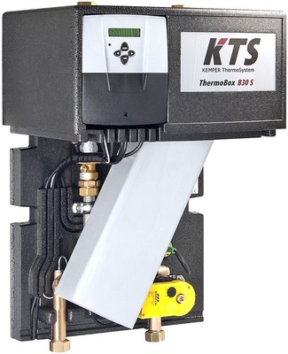 Abb. 2 Kaskadierbare KTS-ThermoBox S zur zentralen Trinkwassererwärmung nach dem Durchflussprinzip. - © Kemper
