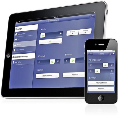 Abb. 5 Die häufig spröde Bedienung für Haustechnik hat mit Smartphones und Tablet-PCs eine ansprechende, attraktive Benutzerschnittstelle erhalten.