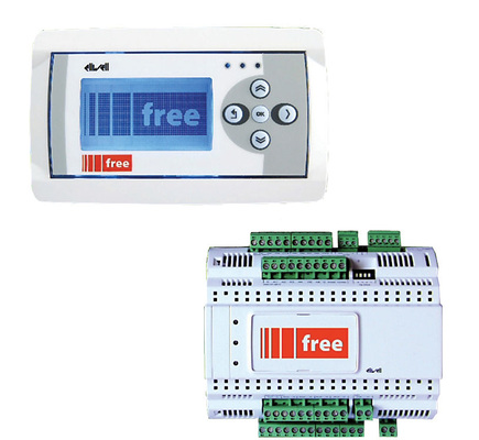 Abb. 4 Der Free-Regler Evolution verfügt über fünf frei programmierbare Tasten, denen über die Software bestimmte Funktionen zugeordnet werden können. Die Modbus-Master-Funktion ­ermöglicht bei der SupraBox die einfache ­Integration von Drittgeräten - © Eliwell
