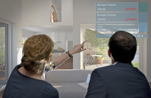 Abb. 5 Bei der „virtuellen ­Bemusterung“ ein­geblendete Kosten ­beschleunigen die Entscheidungsfindung.