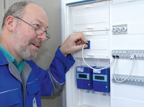 Abb. 2 Intelligente Stromzähler (Smart Meter) — sind die Basis für die Umsetzung lastvariabler Tarife in Privathaushalten.