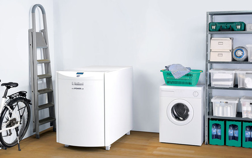 Abb. 4 Heizsystem mit Mini-BHKW. Die Möglichkeit zur Einbindung neuer Produkte und Technologien und deren Verzahnung mit allen Programmteilen bzw. Vorschriften zählt zu den wichtigen Voraussetzungen einer Planungssoftware.