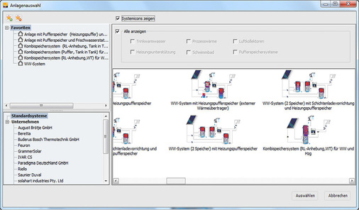 Abb. 8 …lassen sich mit Basis-Simulationsprogrammen kon­ventionelle Anlagen mit Standardkomponenten schnell und präzise berechnen…