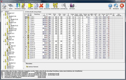 Abb. 2 Die Bandbreite der Kanalberechnungs-Software reicht von einfachen ­alphanumerischen ­Programmen,… - © SSS-Software Special Service
